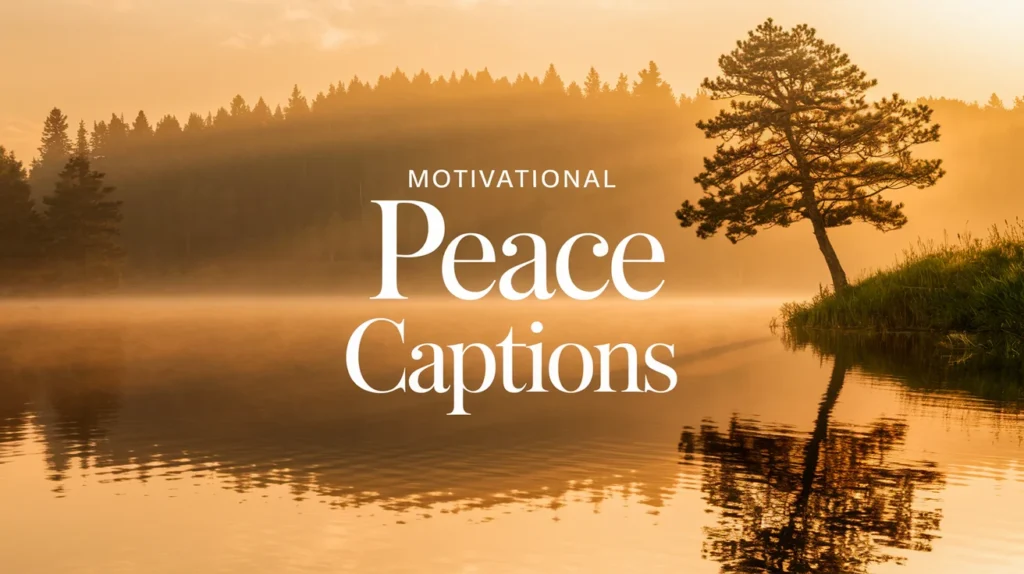 Motivational Peace Captions