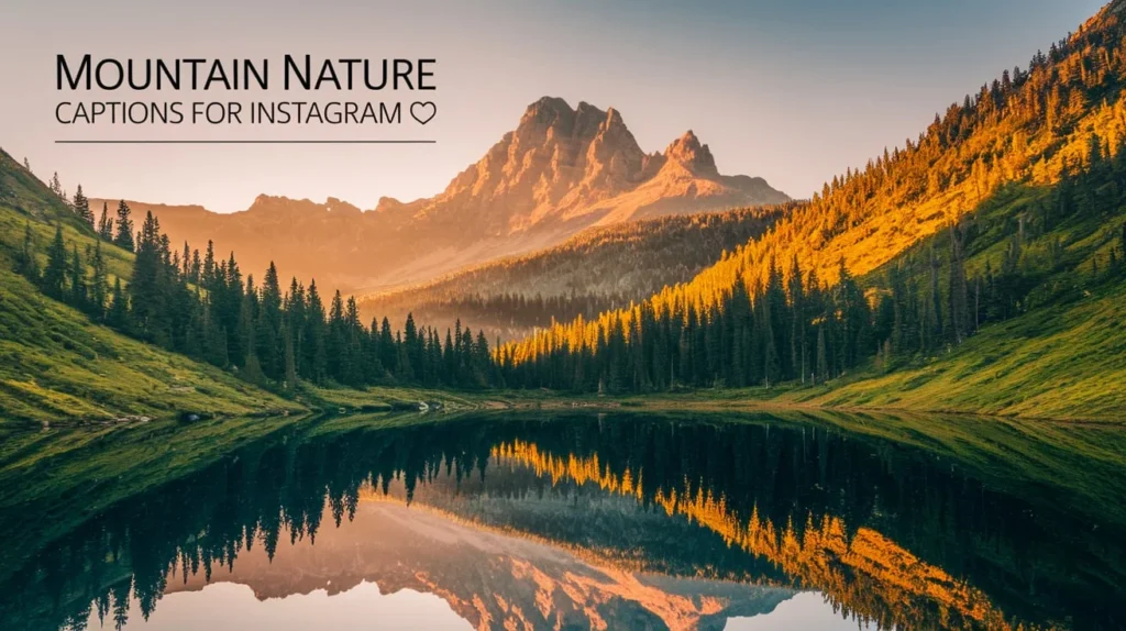 Mountain Nature Captions for Instagram