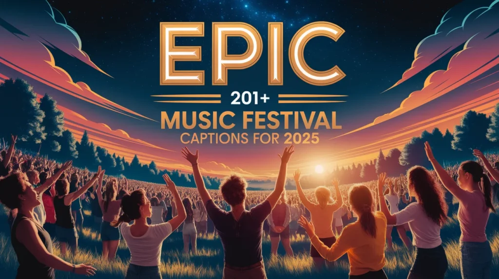 Music Festival Captions for