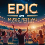 Music Festival Captions for