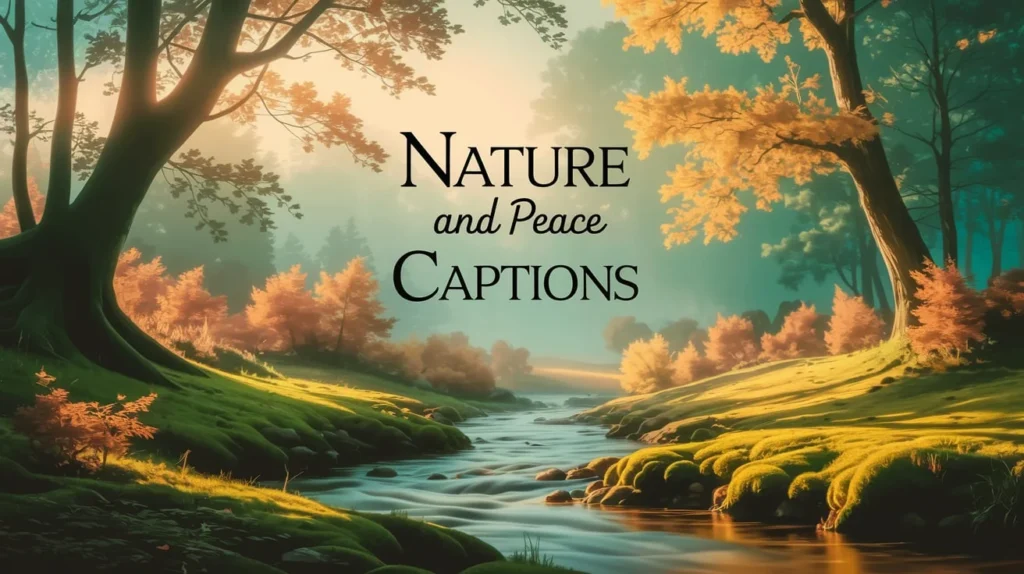 Nature and Peace Captions