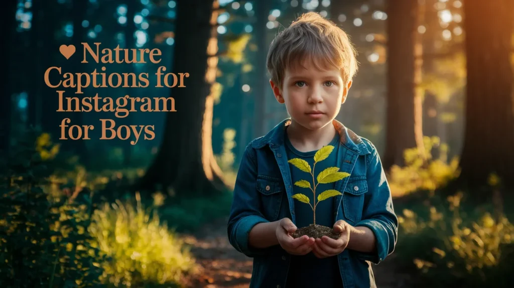 Nature Captions for Instagram for Boys