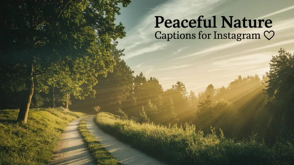 Peaceful Nature Captions for Instagram