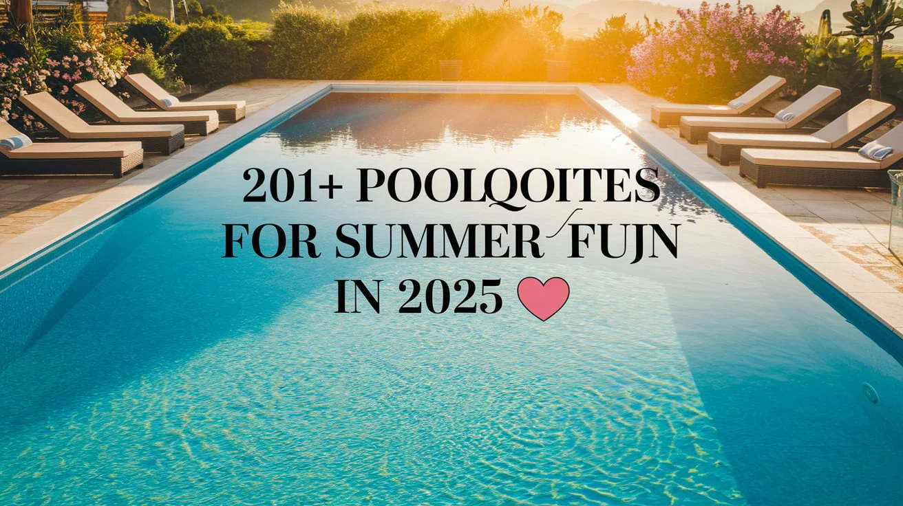 Pool Quotes for Summer Fun