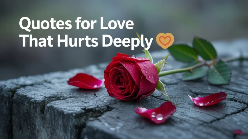 Quotes for Love That Hurts Deeply