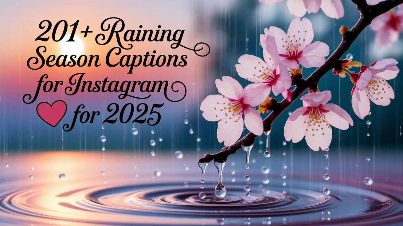 Raining Season Captions for Instagram