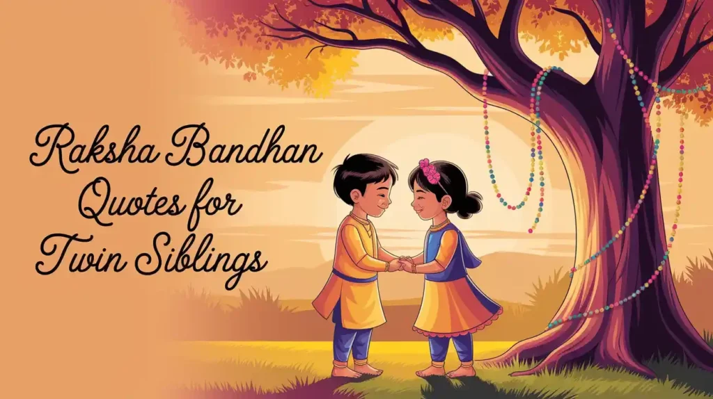 Raksha Bandhan Quotes for Twin Siblings