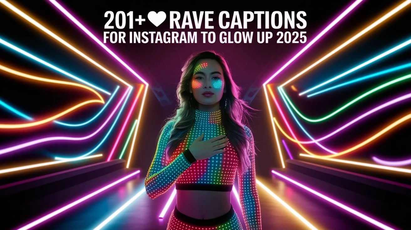Rave Captions for Instagram to Glow Up