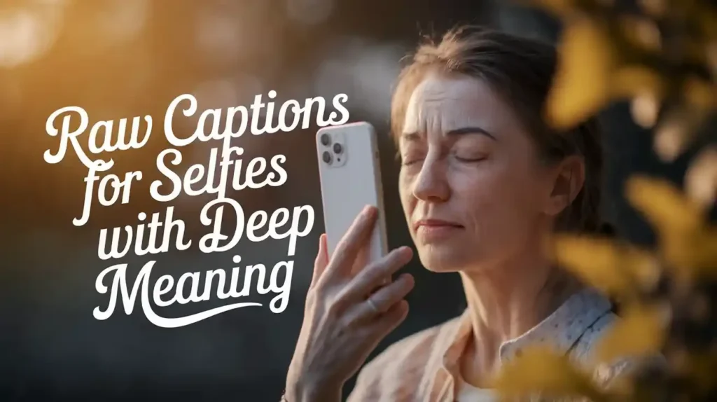 Raw Captions for Selfies with Deep Meaning