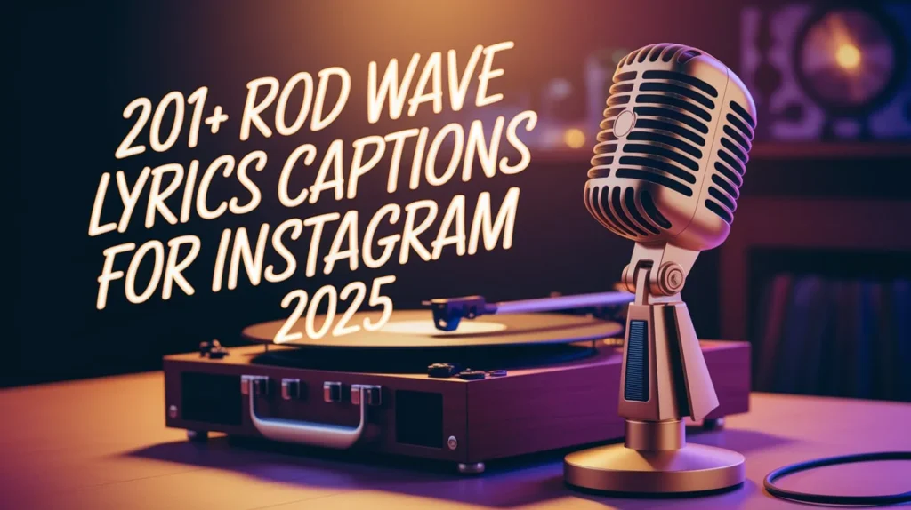 Rod Wave Lyrics Captions for Instagram