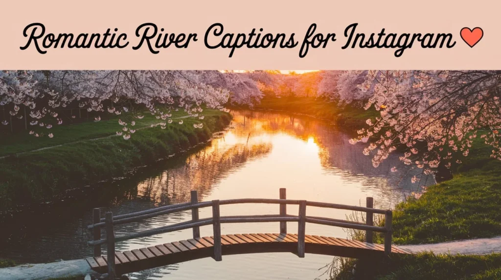 Romantic River Captions for Instagram