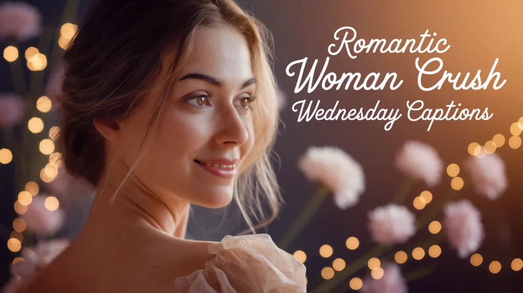 Romantic Woman Crush Wednesday Captions
