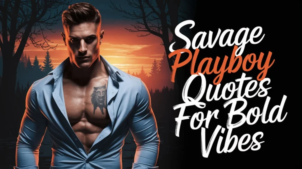 Savage Playboy Quotes for Bold Vibes