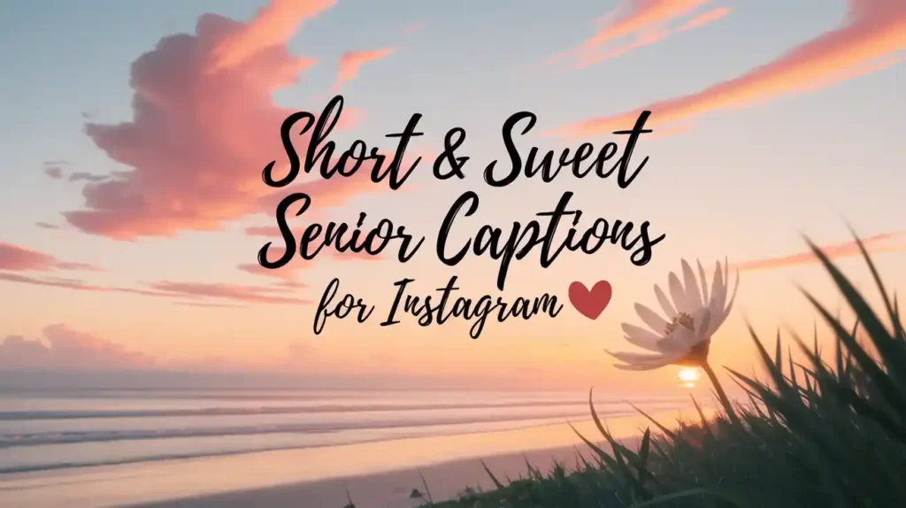 Short & Sweet Senior Captions for Instagram