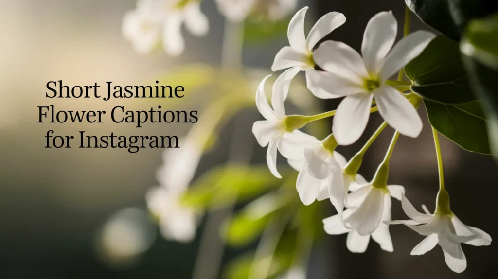 Short Jasmine Flower Captions for Instagram