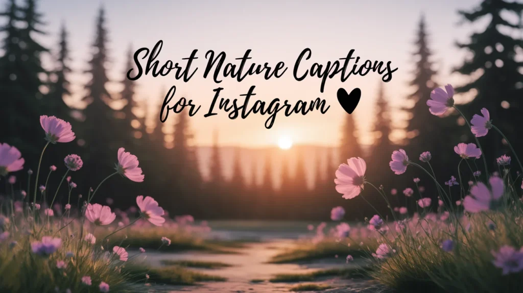 Short Nature Captions for Instagram