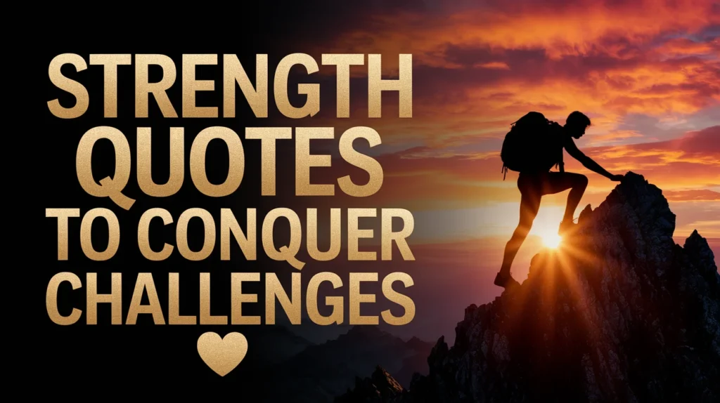 Strength Quotes to Conquer Challenges 