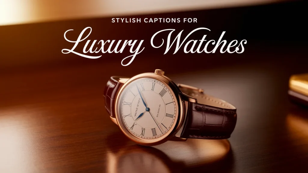 Stylish Captions for Luxury Watches