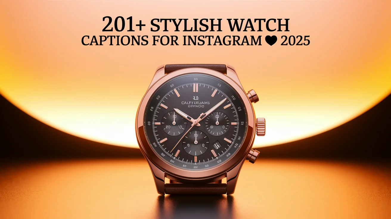 Stylish Watch Captions for Instagram