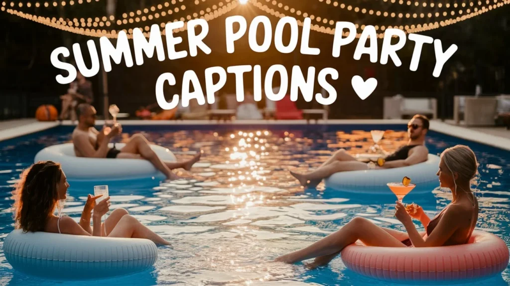 Summer Pool Party Captions