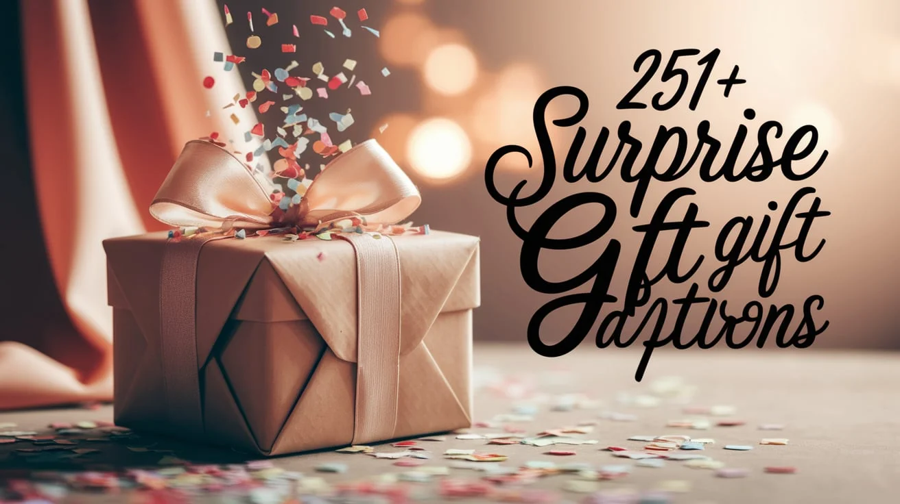 Surprise Gift Captions