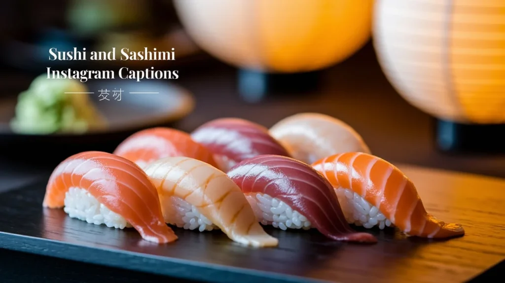 Sushi and Sashimi Instagram Captions