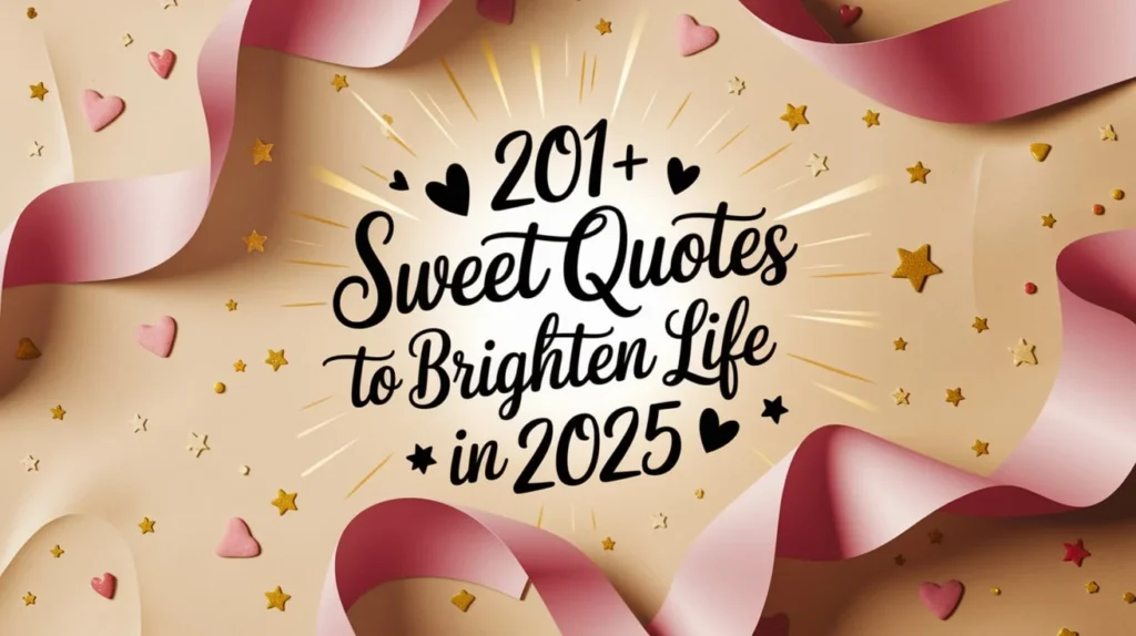 Sweet Quotes to Brighten Life