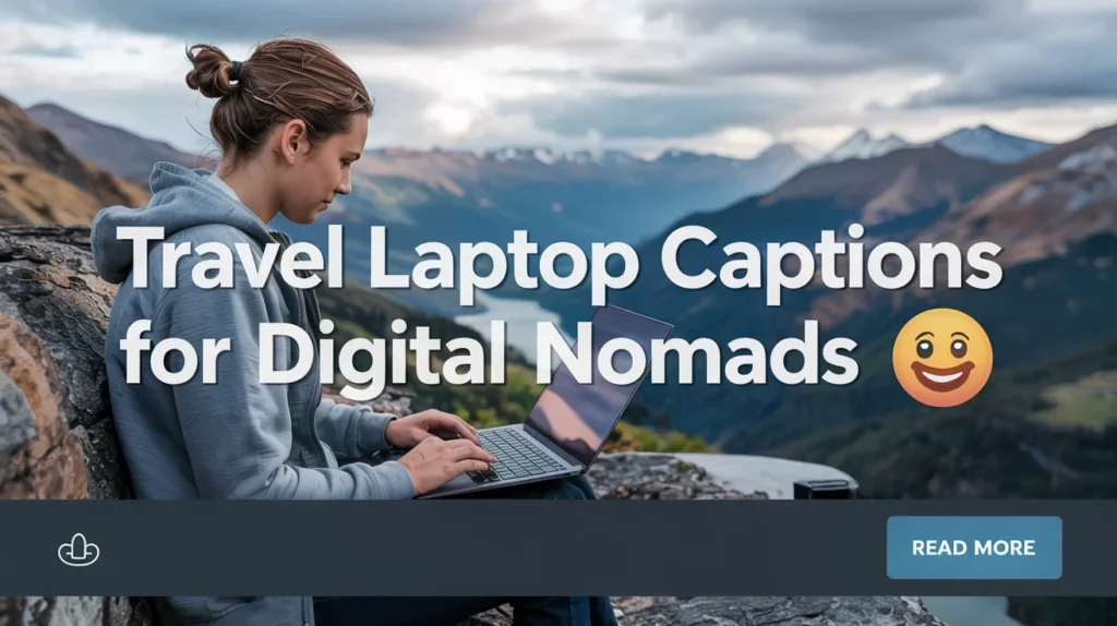 Travel Laptop Captions for Digital Nomads