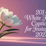 White Flower Captions for Instagram