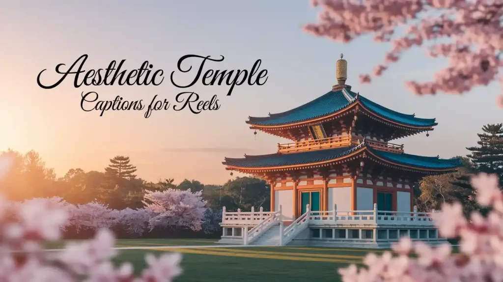 Aesthetic Temple Captions for Reels
