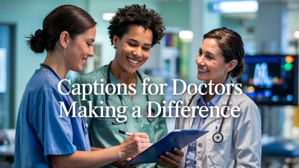 Captions for Doctors Making a Difference