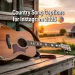 Country Song Captions for Instagram