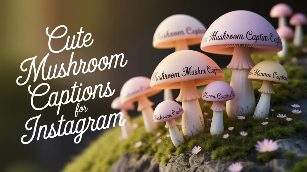 Cute Mushroom Captions for Instagram