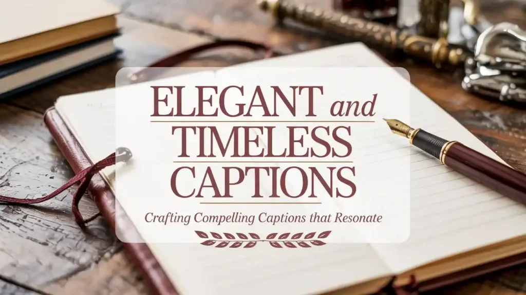 Elegant and Timeless Captions