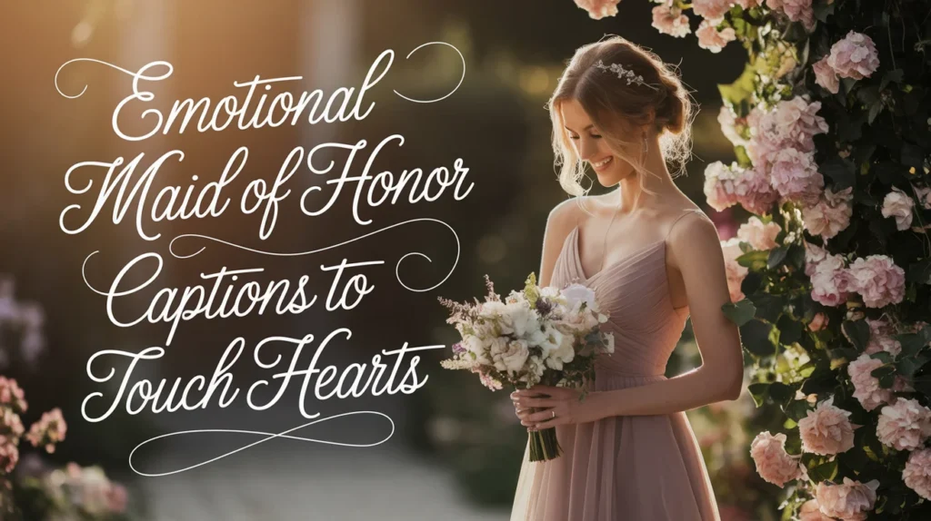 Emotional Maid of Honor Captions to Touch Hearts