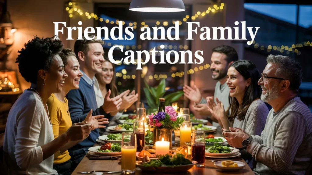 Friends and Family Captions