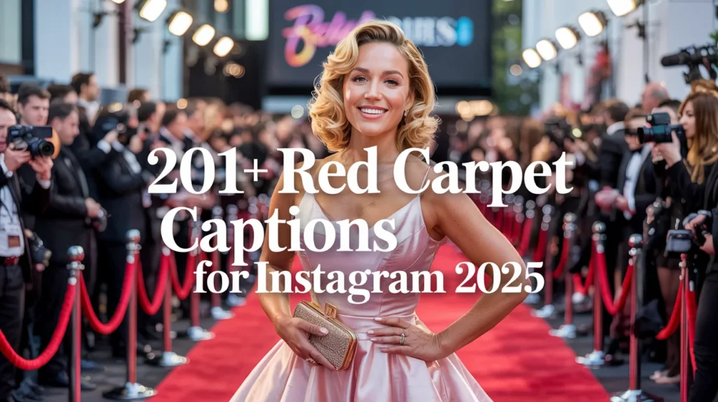 Red Carpet Captions for Instagram