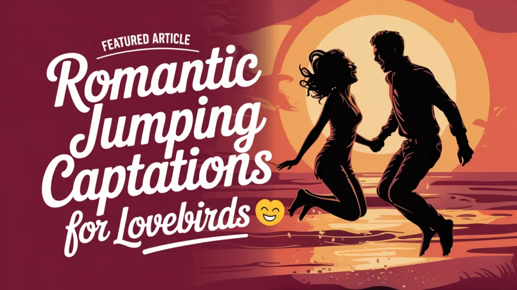 Romantic Jumping Captions for Lovebirds