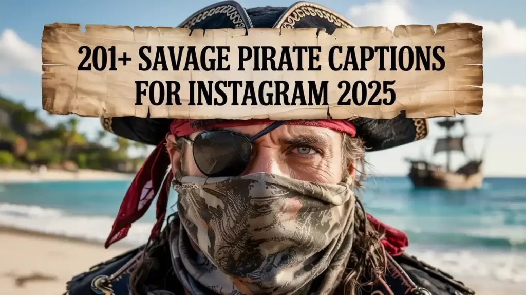 Savage Pirate Captions for Instagram