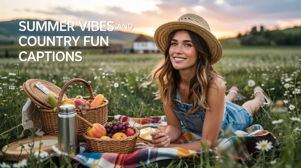 Summer Vibes and Country Fun Captions