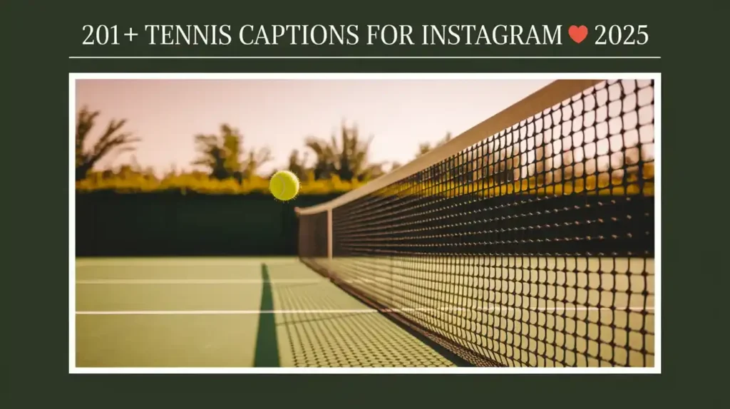 Tennis Captions for Instagram