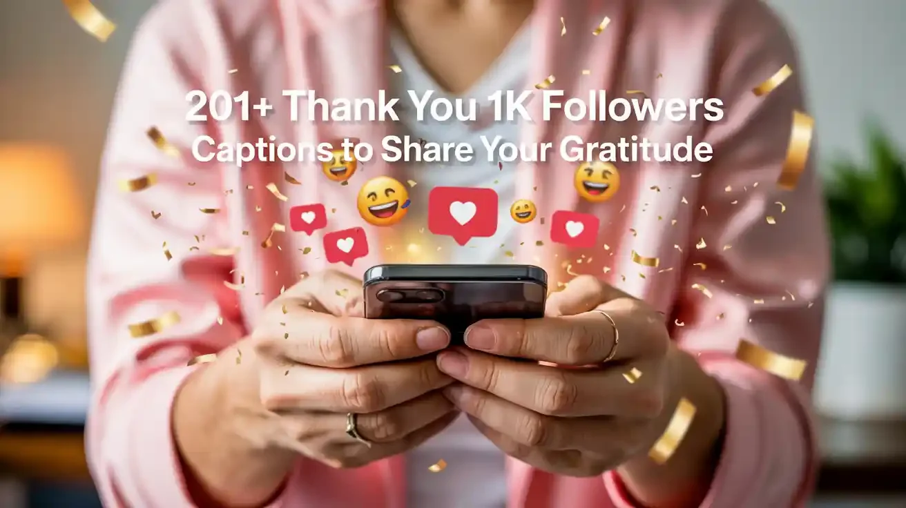 Thank You for 1k Followers Instagram Captions