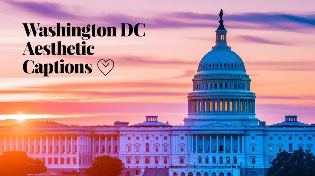 Washington DC Aesthetic Captions