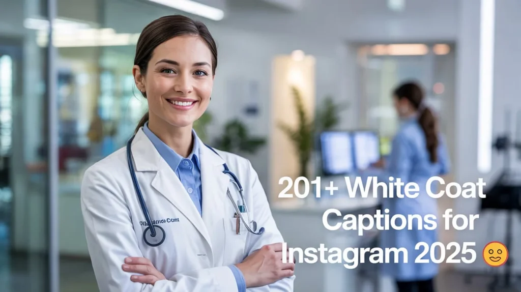 White Coat Captions for Instagram
